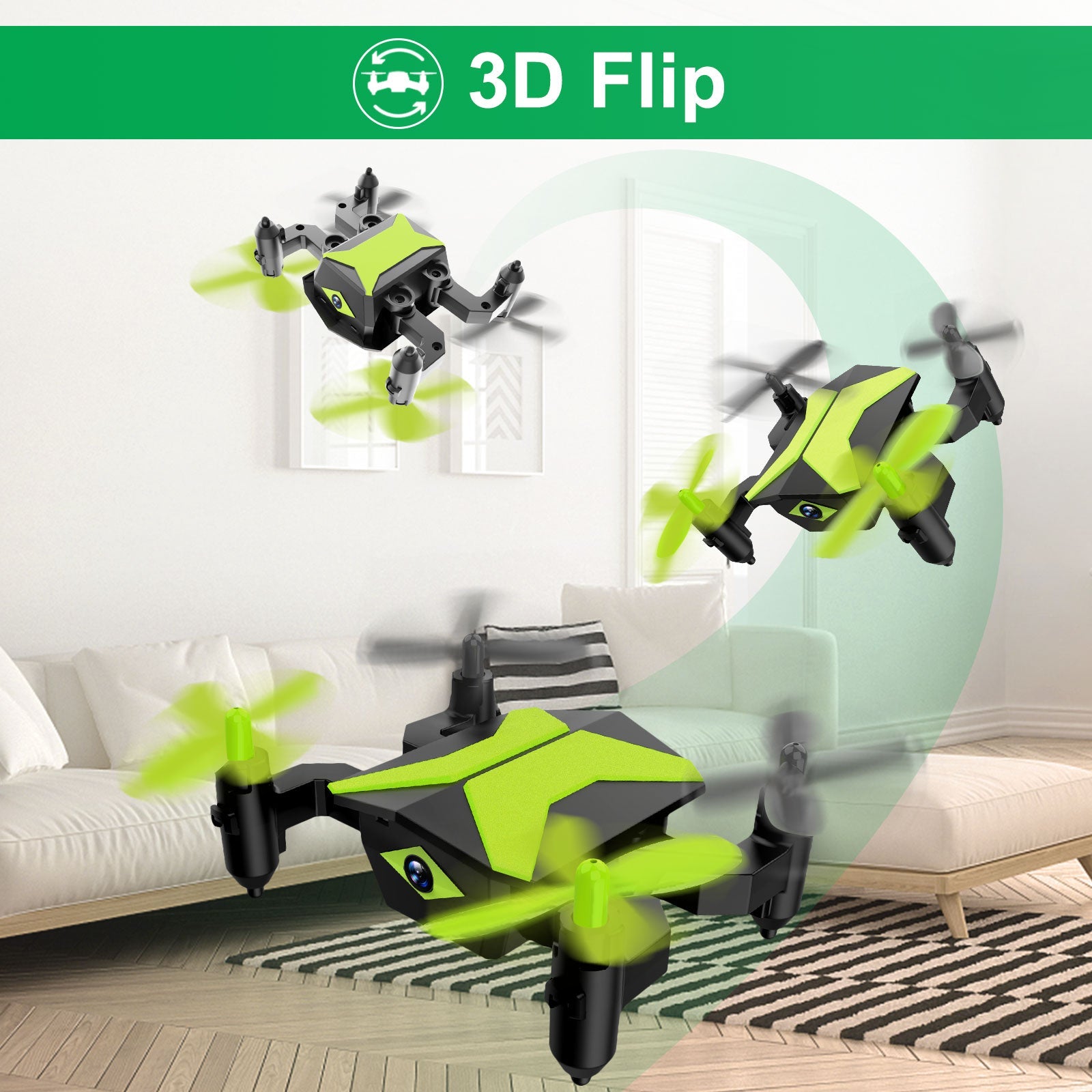 FPV for Kids RC Quadcopter Tiny Drone X-PACK 2 - attopdrone